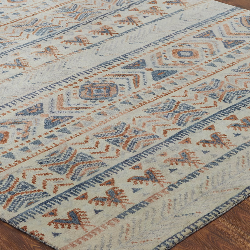Mesa Mirage Hand Knotted Wool Area Rug, Rectangle 6' x 9'