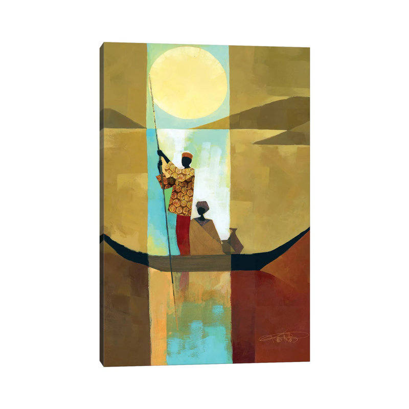 On The River I by Keith Mallett - Wrapped Canvas Print, 66.04 cm H x 45.72 cm W x 1.91 cm D