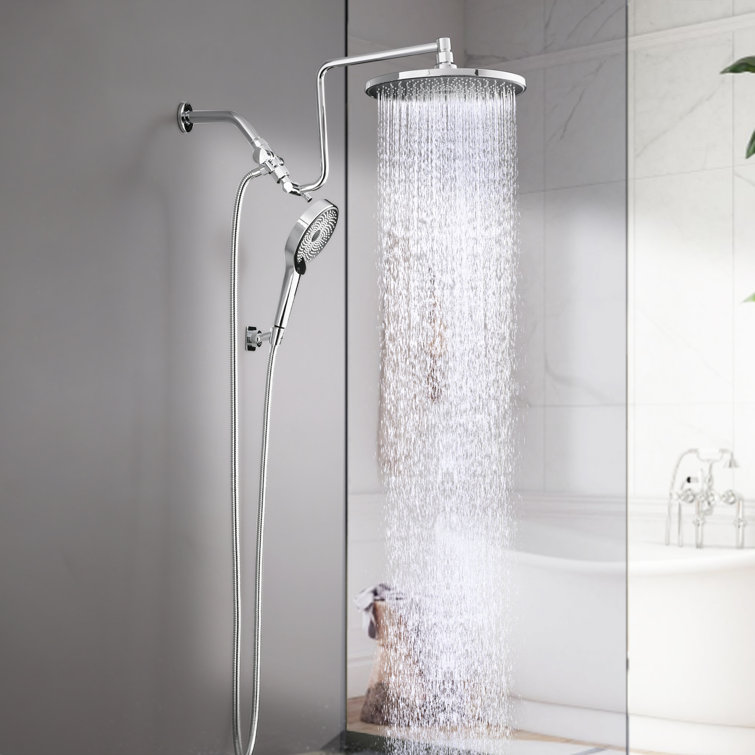 High Pressure 10" Rain Shower Head with Handheld Spray Combo