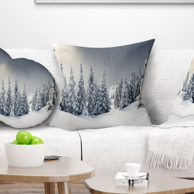 Winter Landscape - Landscape Printed Pillow