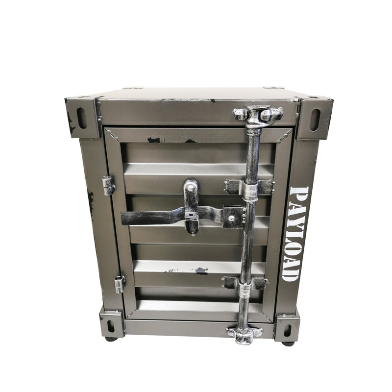 Steel Top End Table, Grey