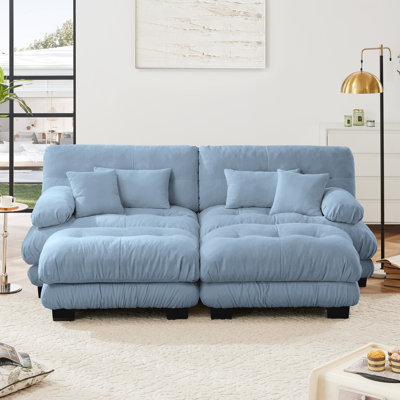 Canapé modulaire en chenille