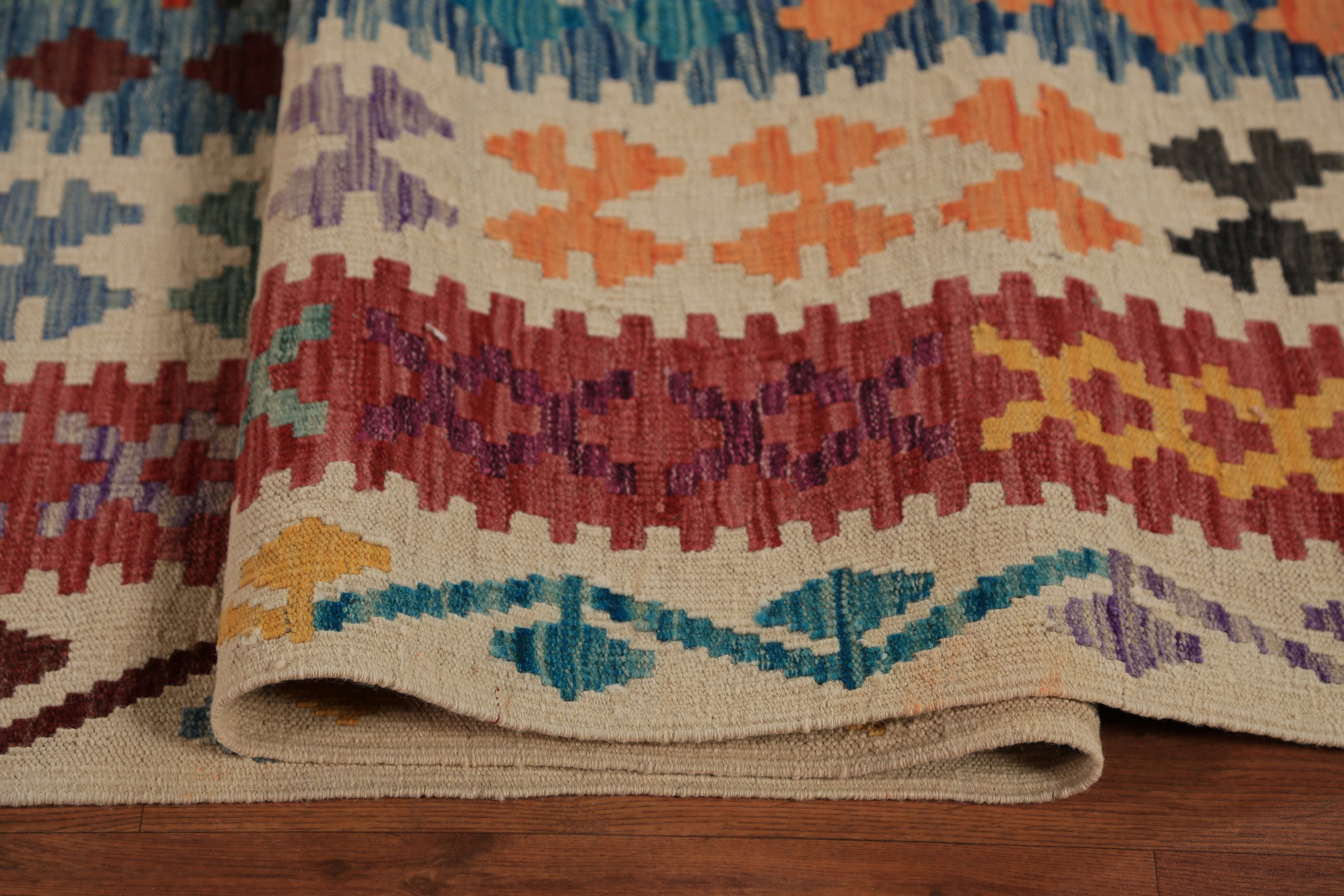 Bungalow Rose South Western Style Kilim Oriental Large Rug 10x16 | Wayfair