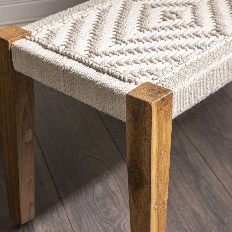 Banc en bois massif, Ivoire