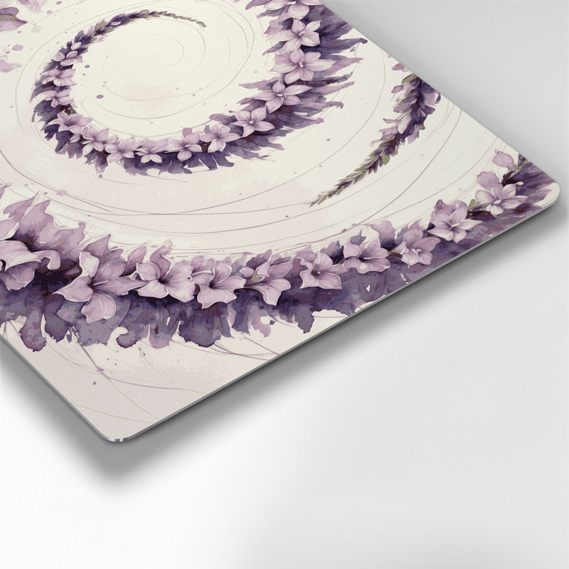 Couronne hawaïenne, art mural en métal beige, H 24 po x l 36 po