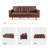 Suzanna 82"W Transitional Genuine Leather Sofa-1959691509