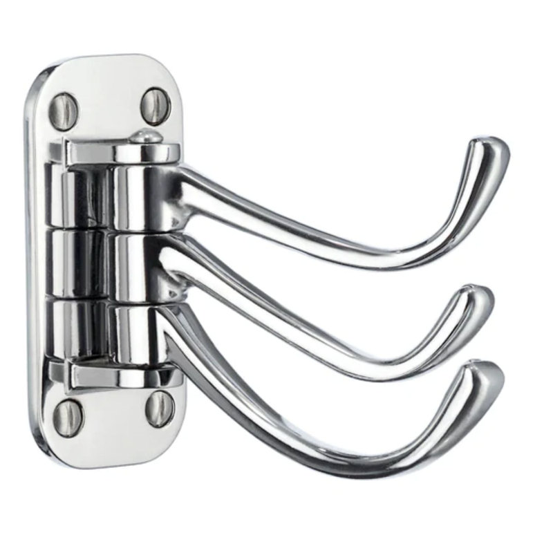 Crochet mural triple , Chrome poli