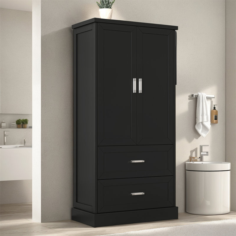 31.3" Utility Storage Cabinet, Black