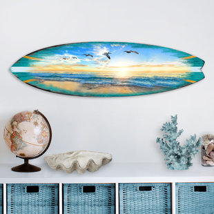 Fashion Color Surfboard Flat  Fashion and Glam Wall Art by The