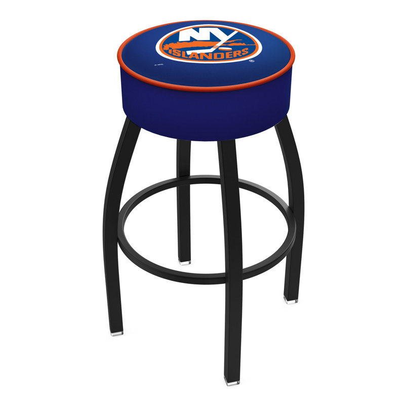 NHL Bar & Round Counter Stool, New York Islanders, Bar Stool (30" Seat Height)
