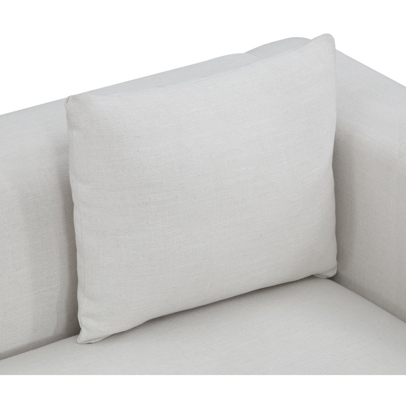 Hrishi 67'' Loveseat, Cream Linen Textured Fabric