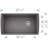 Diamond Silgranit 33" Super Single Undermount Kitchen Sink - Cinder-16097099
