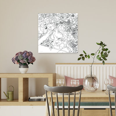 Thinking Of Florals Abstract Horse Art