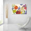 "Fleurs colorées sur fond blanc" par Carol Rowan-83748648