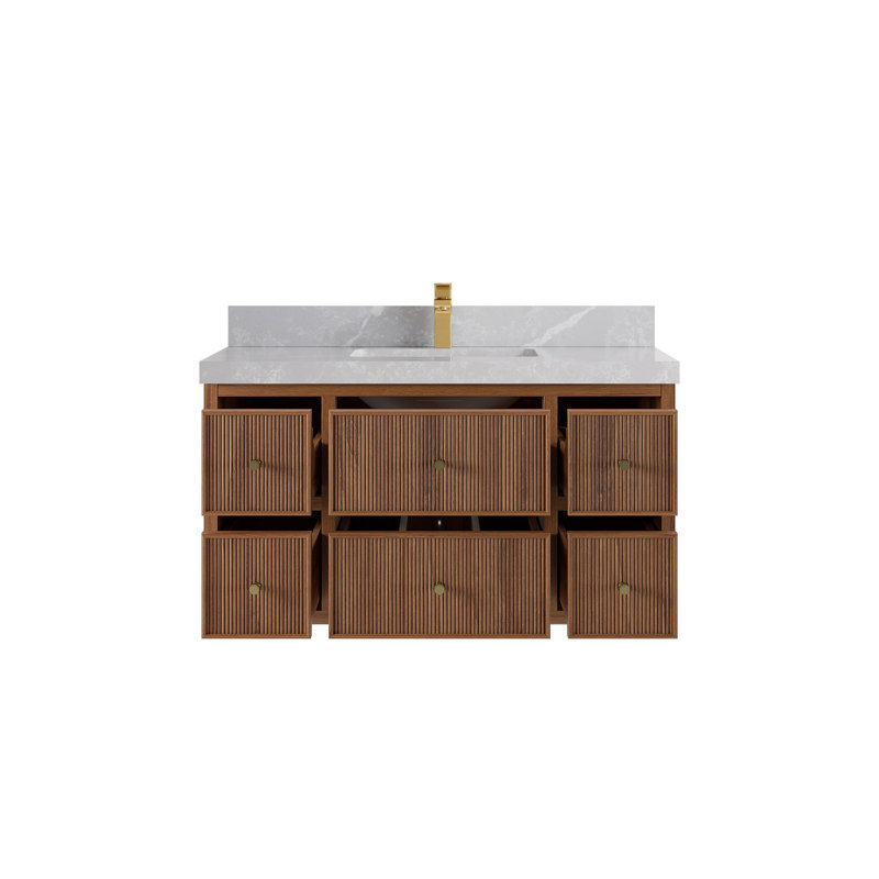 Ensemble de meuble-lavabo simple 42 po Sonoma, Gris perle