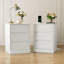 Ensemble de chambre à coucher 4 pièces Dornisha, commode double 9 tiroirs 47 po, commode double 6 tiroirs et table de chevet 2 pièces-1630507692-1635688252