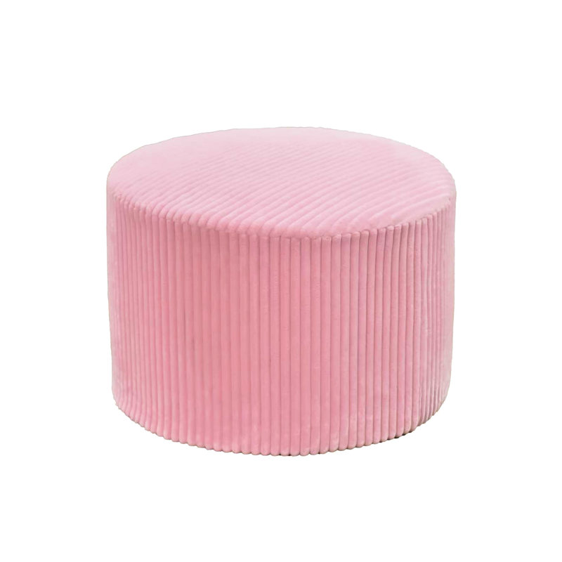 Velours côtelé rose entièrement comprimé, aucun assemblage requis, utilisé comme siège ou extension supplémentaire, taille compacte idéale pour les petits espaces et les intérieurs modernes, 24 pouces de largeur, 15 pouces de hauteur, 9 livres avec structure,