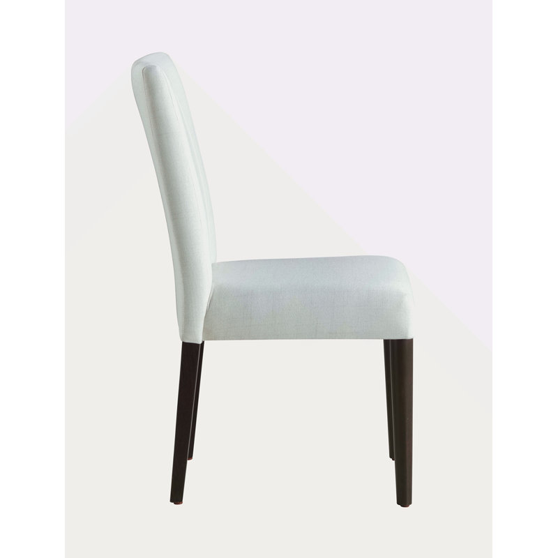 White Finish Side Chair (Set Of 2)