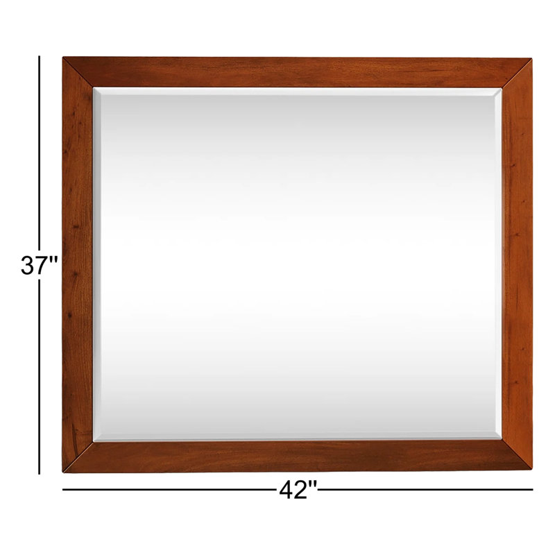 Miroir de commode Williams, Châtaigne