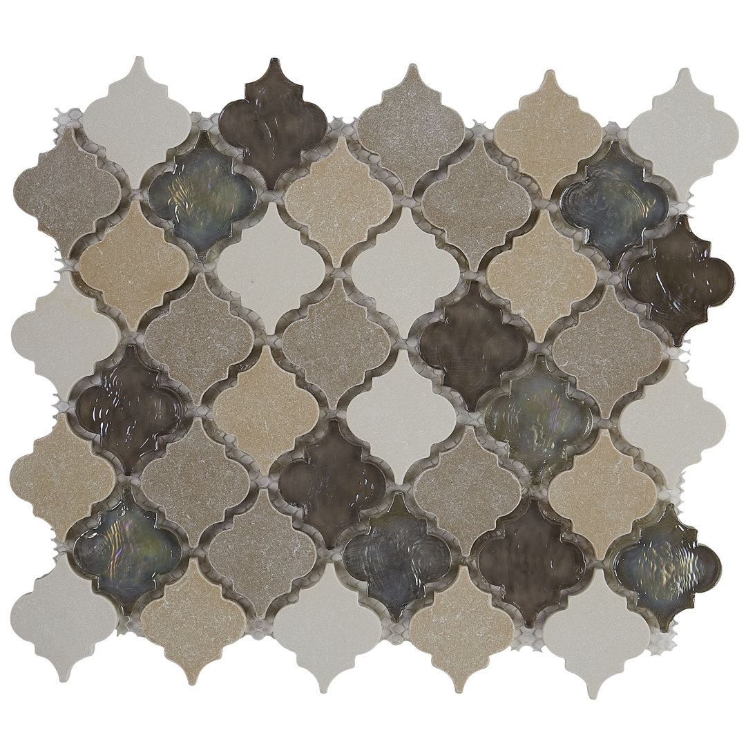 Benson Baroque 2" x 4" Natural Stone Novelty Mosaic Wall Tile Itona Tile