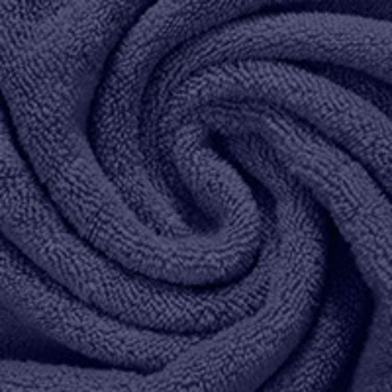 Ensemble de serviettes de bain 100% coton 100% coton zéro torsion Robbs Home Weavers Robbin, 13 po x 13 po (6) (6 serviettes de toilette), bleu marine