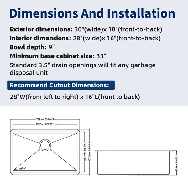 Dimensions du produit