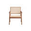 Chaise d'appoint en rotin et finition naturelle