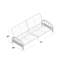 Structure de futon de 76,5 po Richards-1467762409