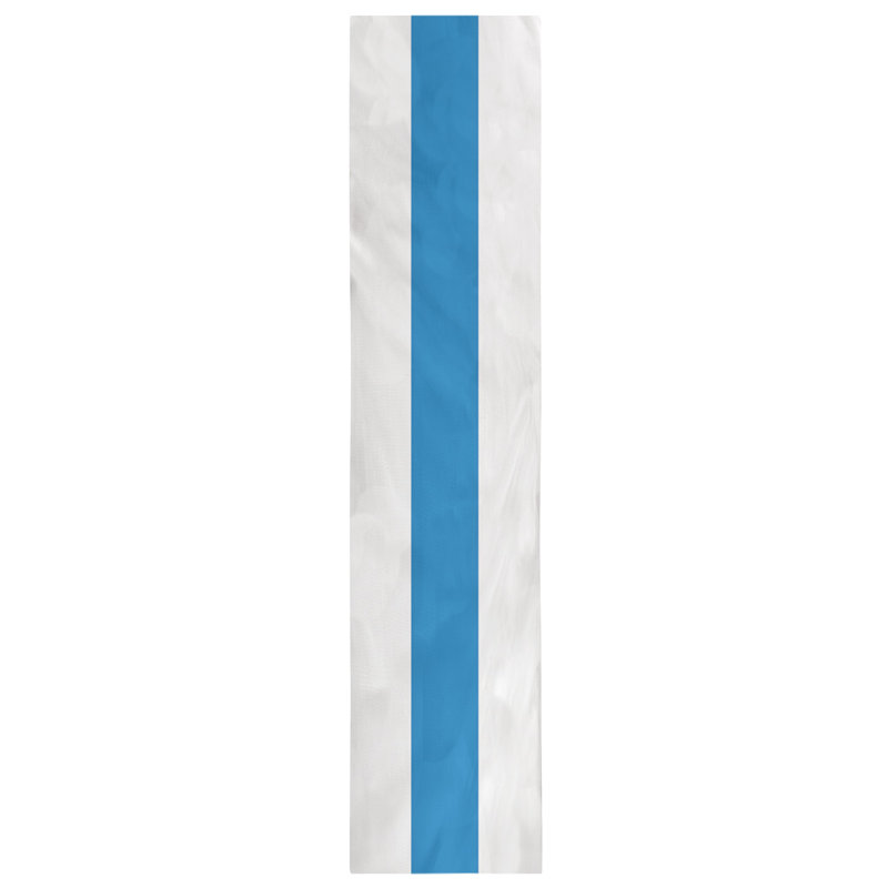 Houston Basketball Table Runner, 90" L x 16" W, Orlando Basketball,White/Blue/White, Cotton Twill