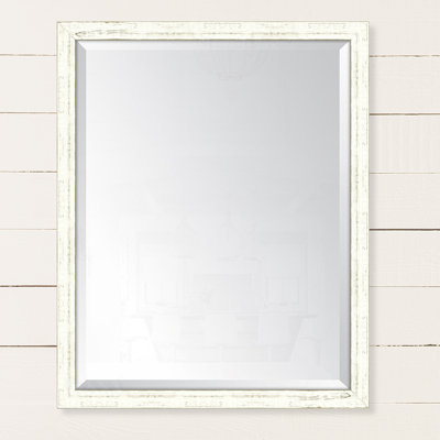 Wood Flat Wall Mirror