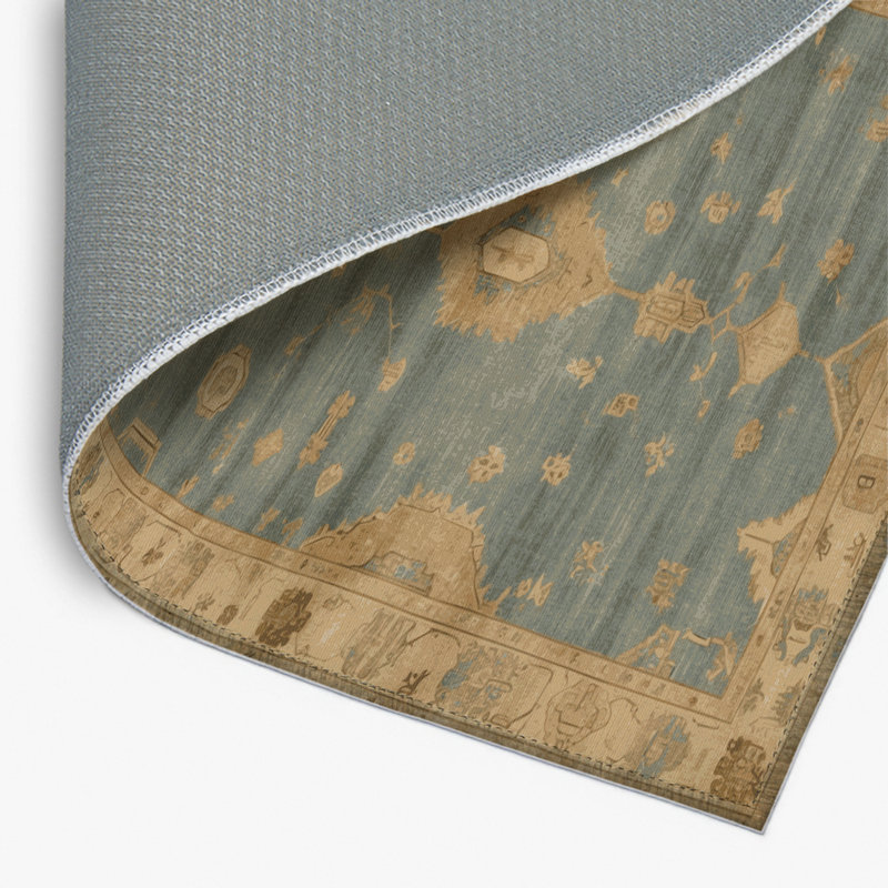 Tapis intérieur et extérieur brun Overdyed, Rectangulaire 2 pi x 3 pi