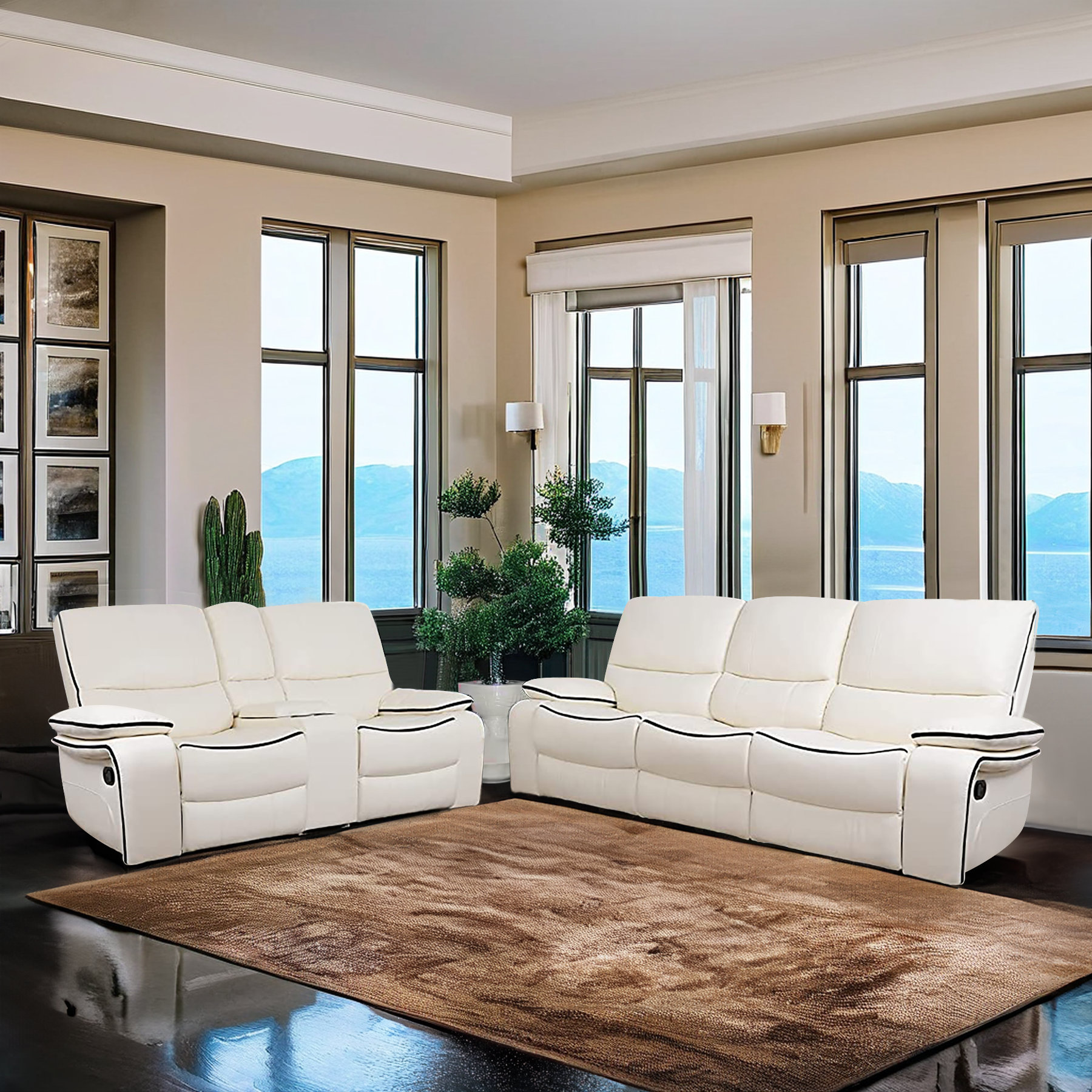 Latitude Run® Mallk 2 Piece Reclining Living Room Set | Wayfair