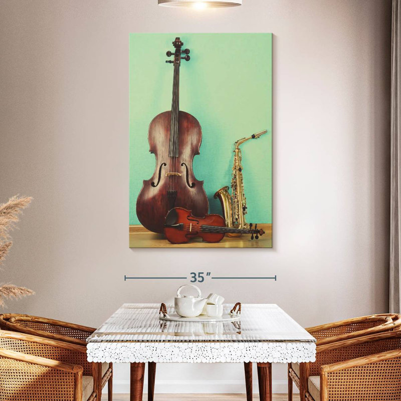 Abarca Jazz Instruments, 51" H x 34" W