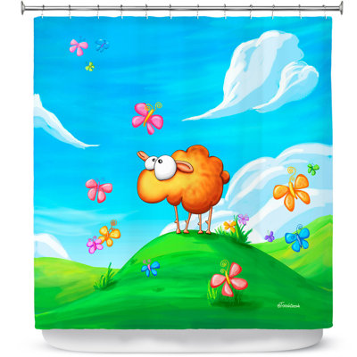 Rideau de douche simple wallo