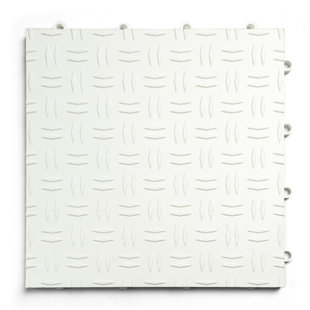 Diamond MotorDeck 12'' W x 12'' L Garage Flooring Tiles in White