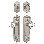 Nostalgic Warehouse Egg & Dart Entry Set with Round Clear Crystal Knob