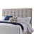 Leji King Size Platform Bed | Deep Button Tufted Beige Upholstery | Low Profile-136426201