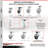 4 Piece Thermoplastic Caster Set