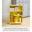 Tower Yamazaki Home Rolling Slim Bathroom Utility Cart, Storage Shelf Narrow Organizer Rack-108741671