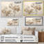 «Minimalisme géraniums beige I» sur toile-454359760-454360365
