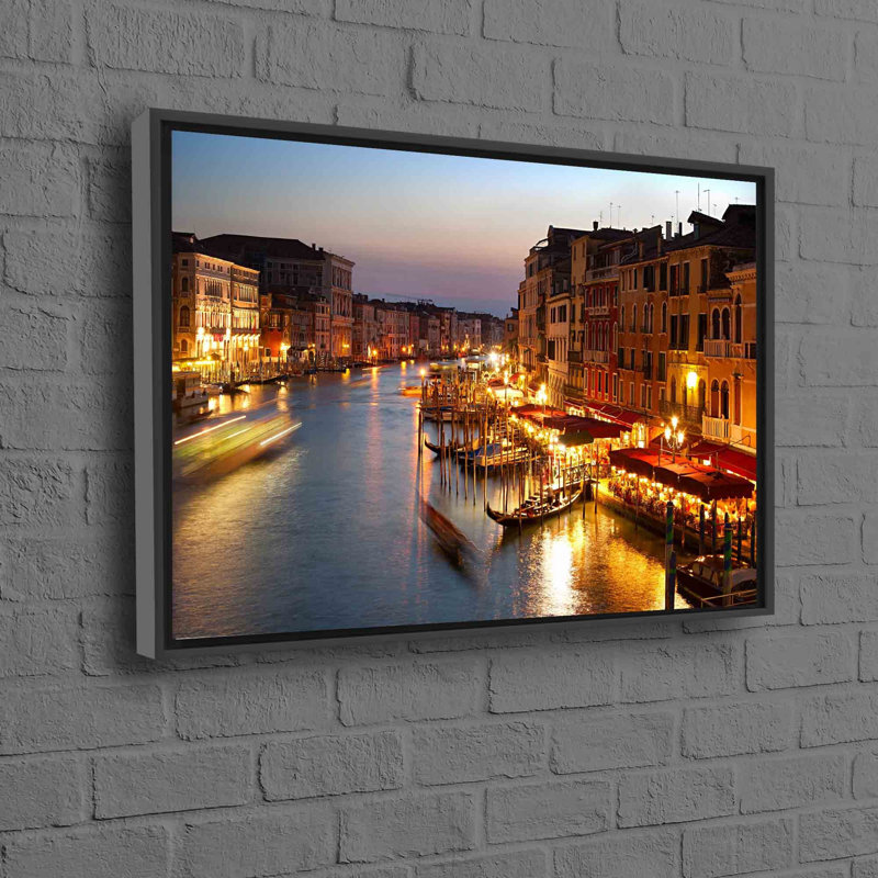 Print on Canvas, 70 cm H x 100 cm W, Black, Framed Print without Mat