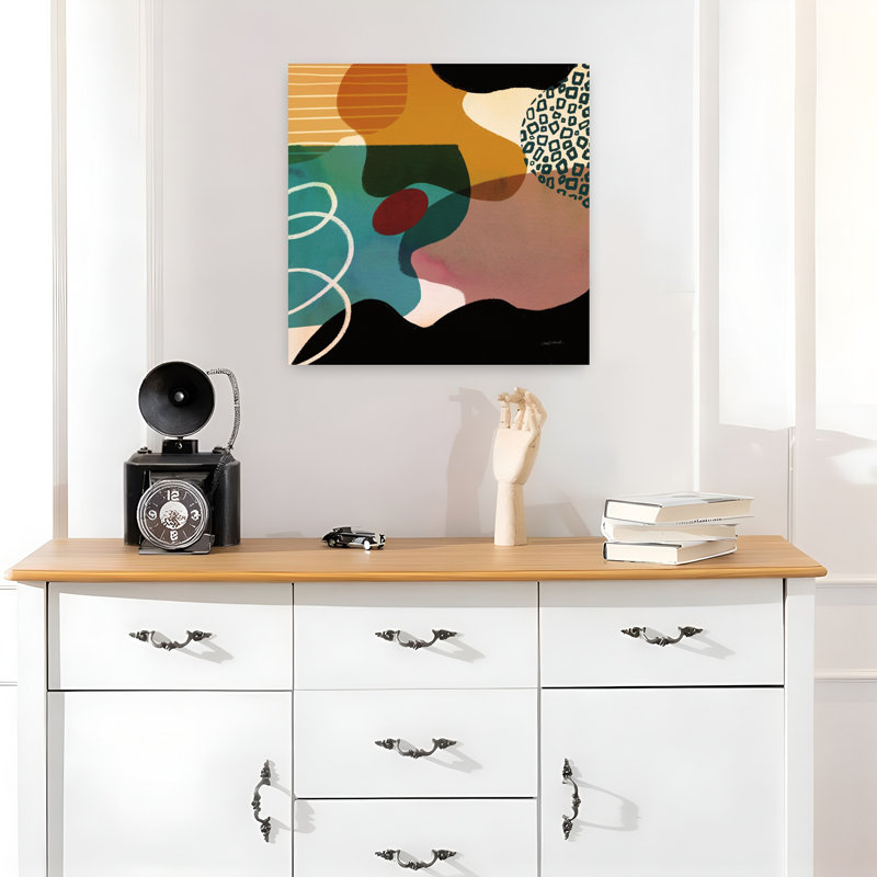 Variété III abstrait, art contemporain moderne, H 18 po x l 18 po