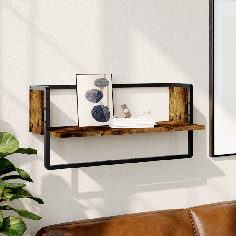 Abyan Bracket Shelf, Smoked Oak