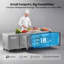 Plan de travail commercial en acier inoxydable 18,5 pieds cubes 60 po 2 portes sous le comptoir
