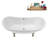 71" Streamline Clawfoot Tub,Tray,Drain and Clawfeet-101628943-102360907
