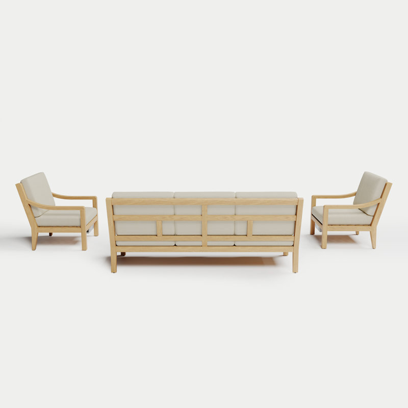 Solerno Heated Sofa Set, Eggshell