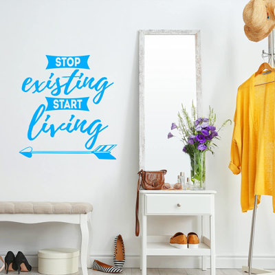 Text & Numbers Non-Wall Damaging Wall Decal