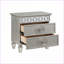 Table de chevet 2 tiroirs Modern Glam