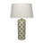 Harlequin Ceramic Table Lamp with Linen Shade