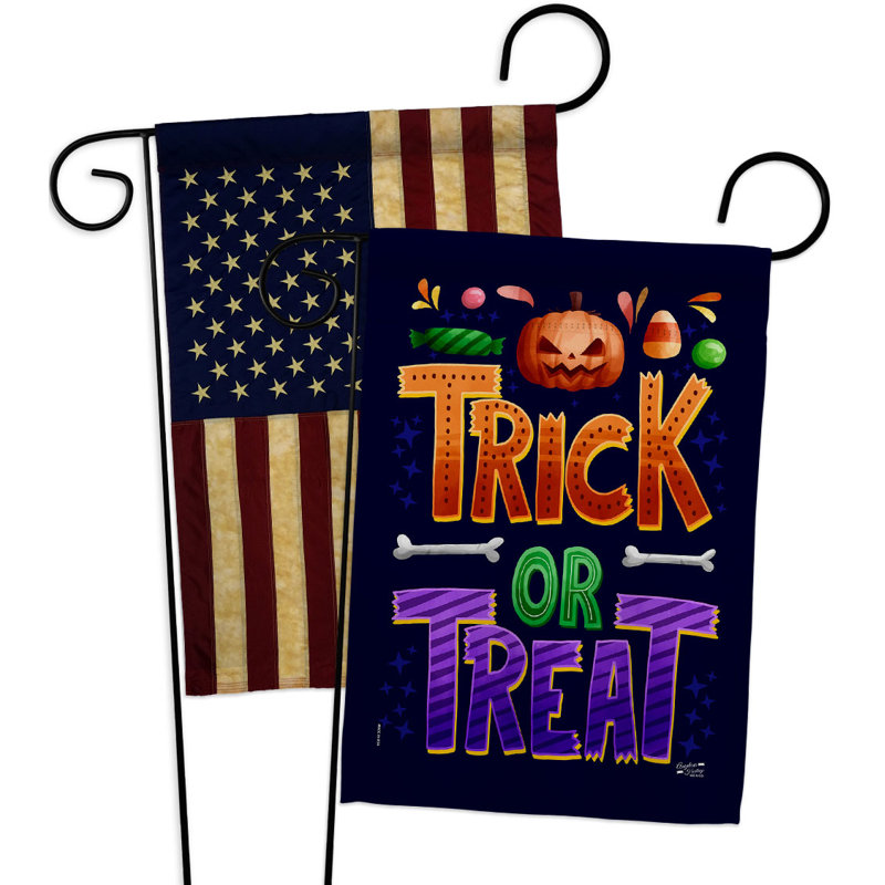 Drapeau de jardin en polyester 19 x 13 po